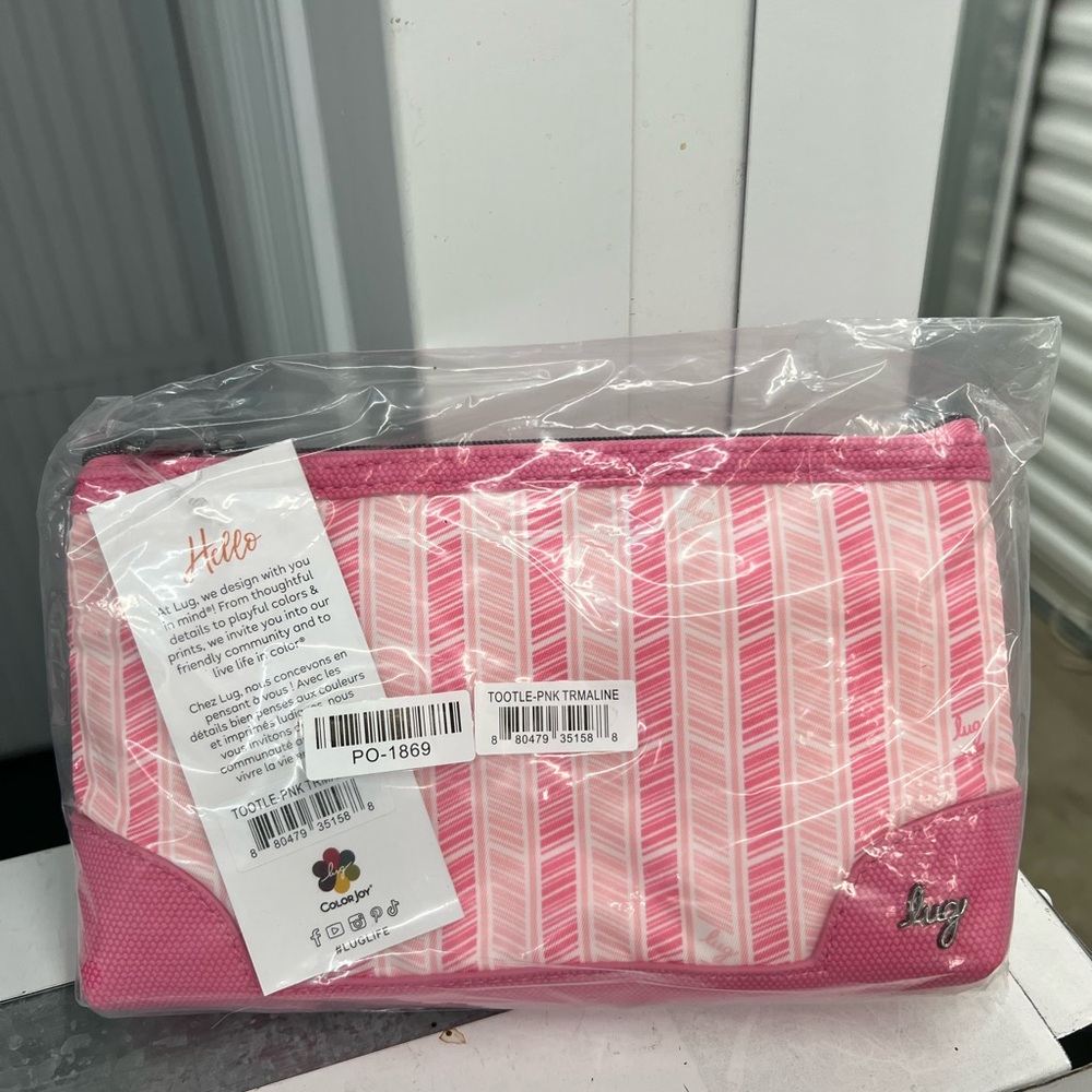Lug Tootles 2 pc Zip Organizer in Pink Tourmaline - Picture 6 of 7